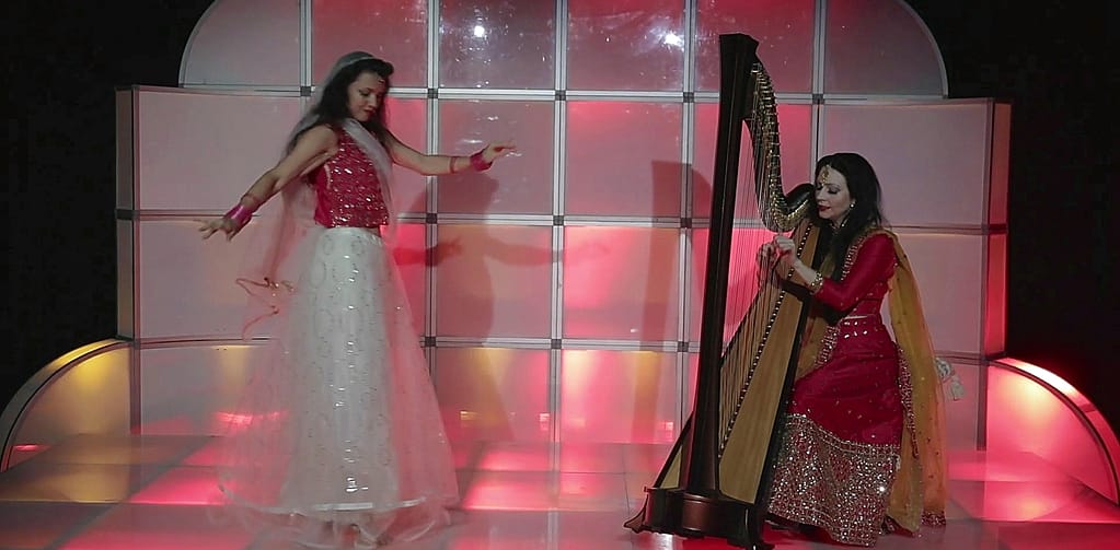 South Florida Bollywood Harpist AnnaLisa Underhay
