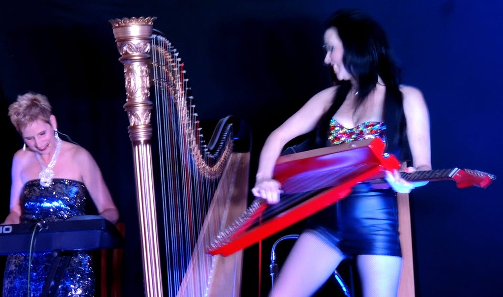 Harp 2 Harp Concert Esther AnnaLisa Underhay New York Great Balls of Fire