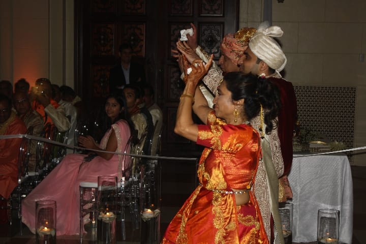 Florida Indian Wedding Harpist AnnaLisa Underhay groom procession