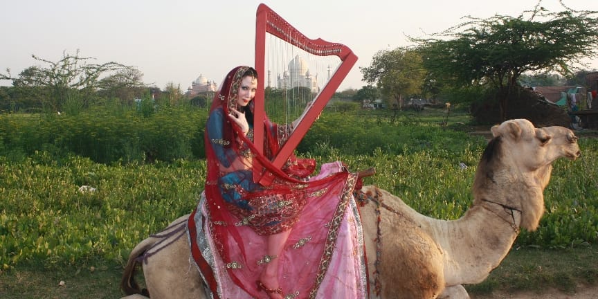 South Florida Bollywood Harpist AnnaLisa Underhay