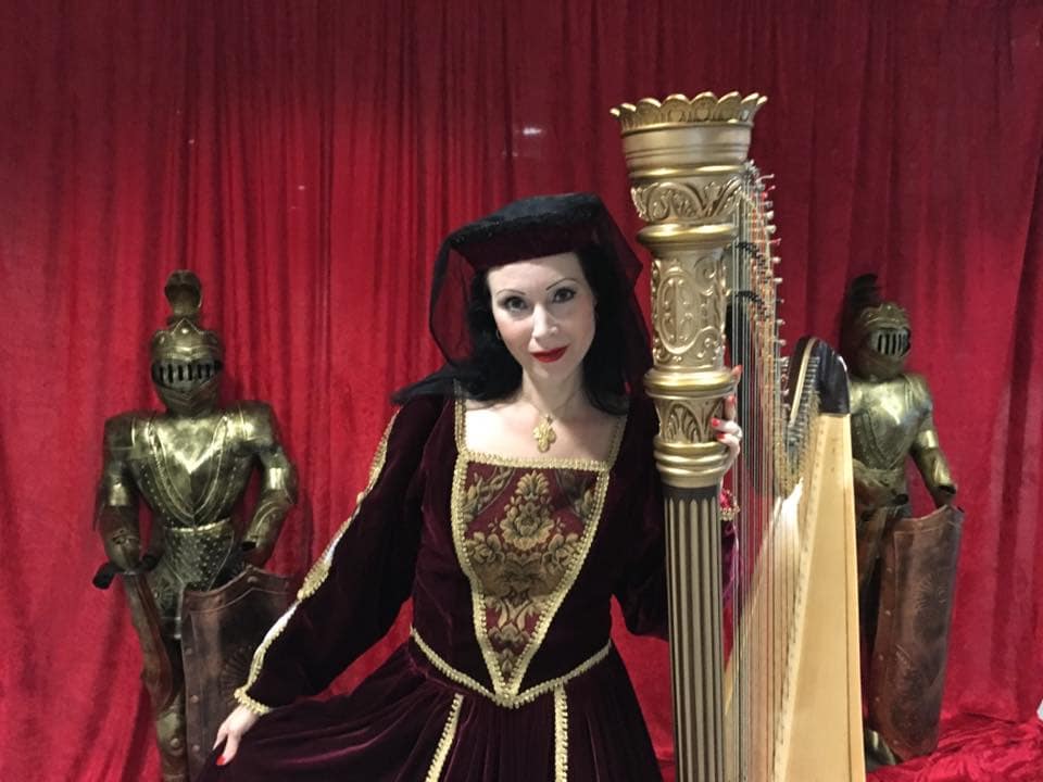 Florida harpist AnnaLisa Underhay theme events