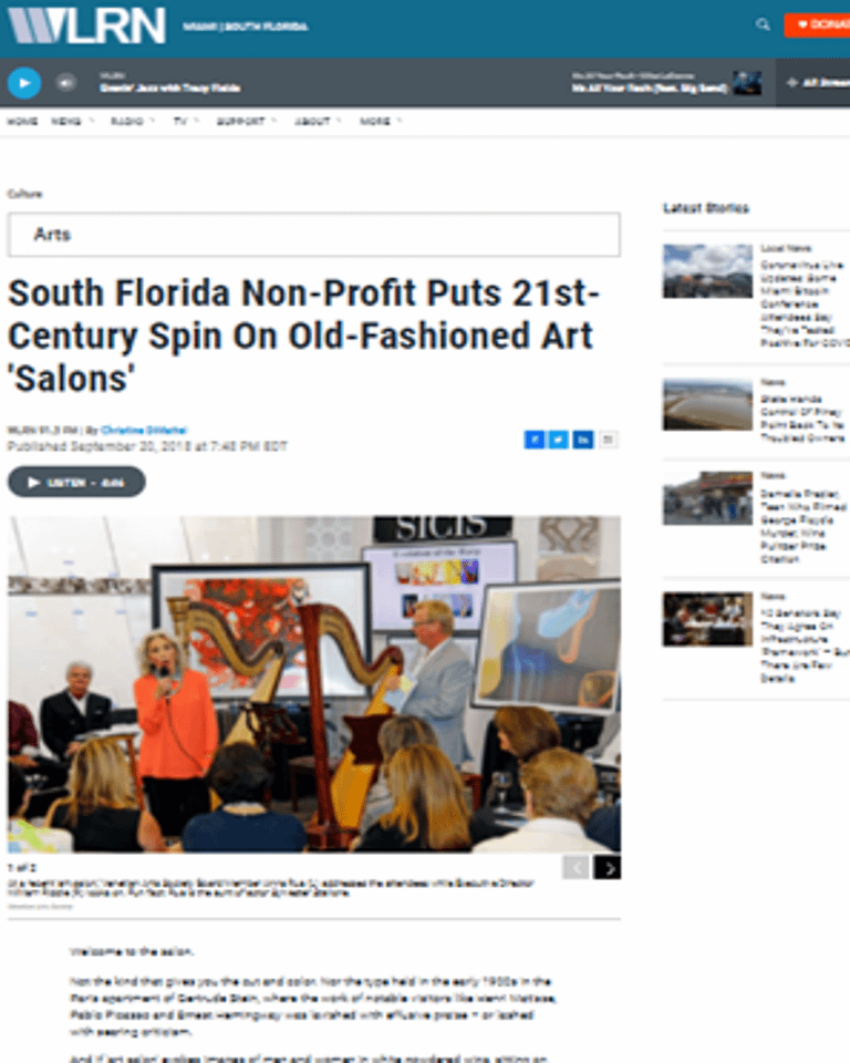 WLRN Venetian Arts Florida Harpist Esther AnnaLisa Underhay